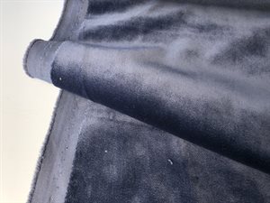 Fastvævet bomuldsvelour - drønlækker og blu navy